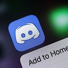 The Discord app is seen on an iPhone in this photo illustration.