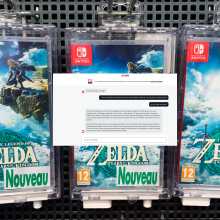 cases of zelda game with screenshot of ign bot responding about the game
