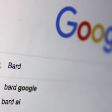 Google search page for Google AI and Bard