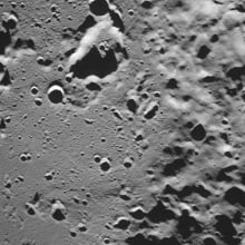 Russian spacecraft orbiting the moon
