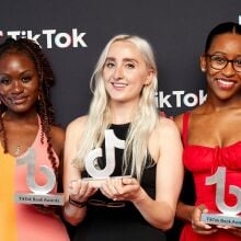 The winners at the TikTok Book Awards.