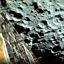 Chandrayaan-3 orbiting the moon